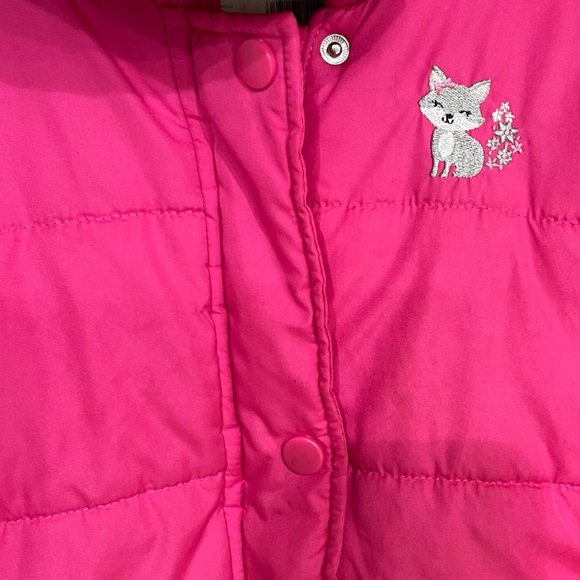 Just For You by Carter’s, pink insulated hooded jacket, size 6. - Picture 6 of 8